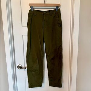 Old Navy High Waisted O.G. Chino Straight Pants in Green